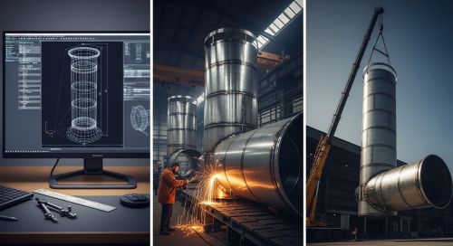 ENDÜSTRİYEL ÇELİK BACA PROJELENDİRME